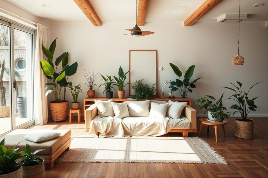 sustainable decor in eco-friendly living room trends