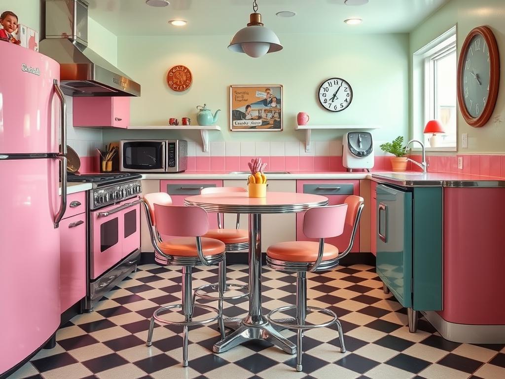 50s diner style kitchen