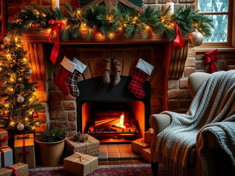 Christmas fireplace