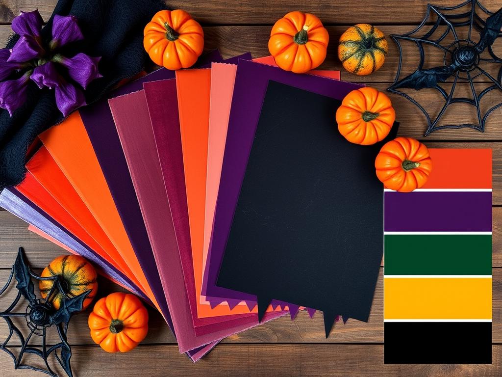 Halloween color palette