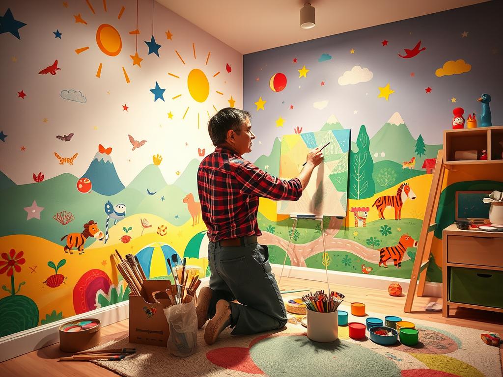 Hiring a Mural Artist for Kids Room Decor