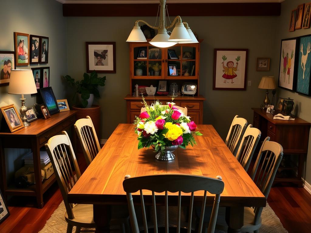 Personalized Dining Space with Family Memories