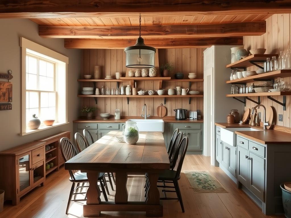 Rustic kitchen focal points