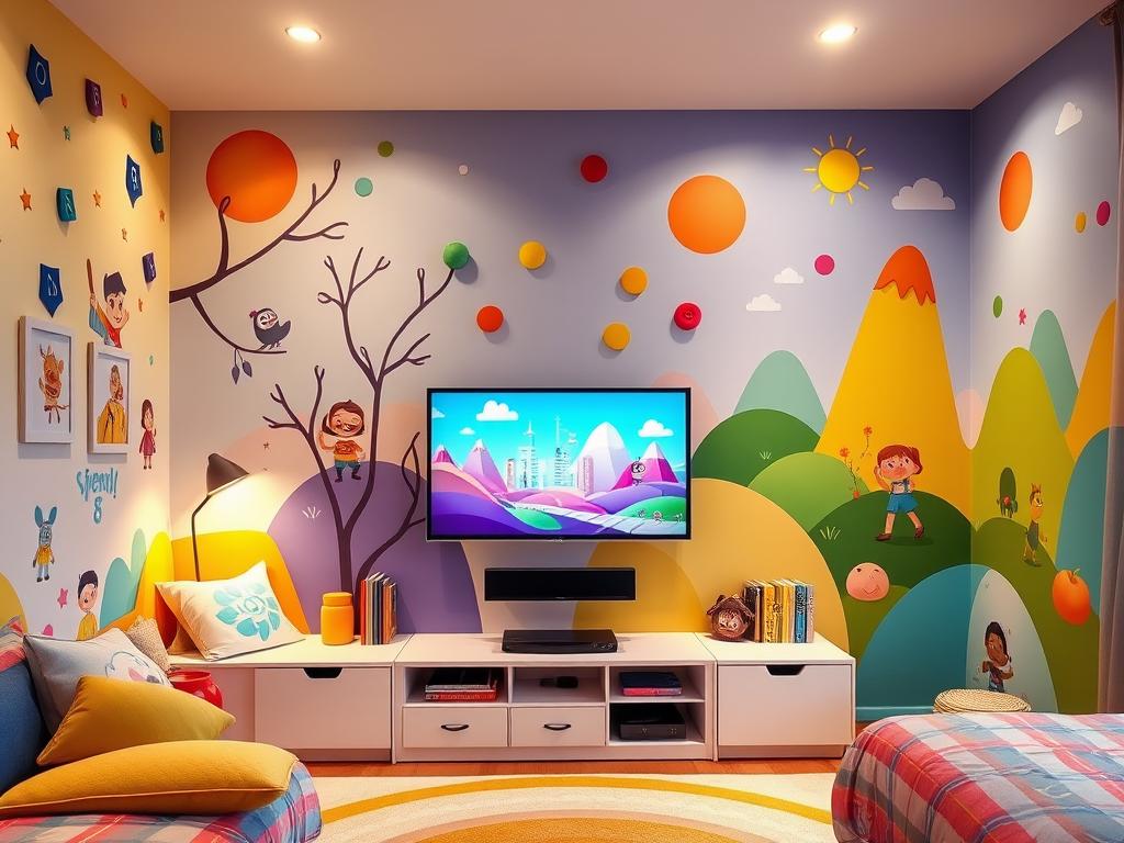 Transform Your Child's Space with These Unique TV Wall Decor Ideas