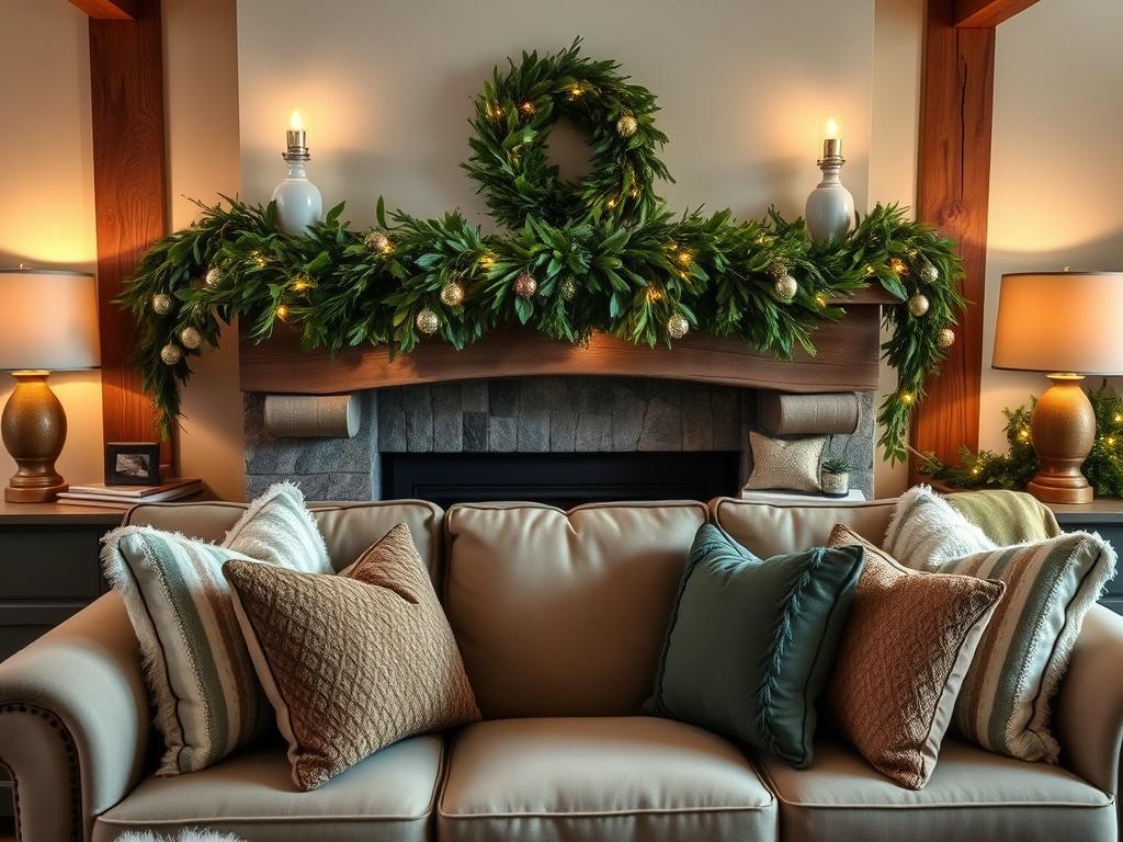 Utilizing garland for cozy garlands decorations for living room