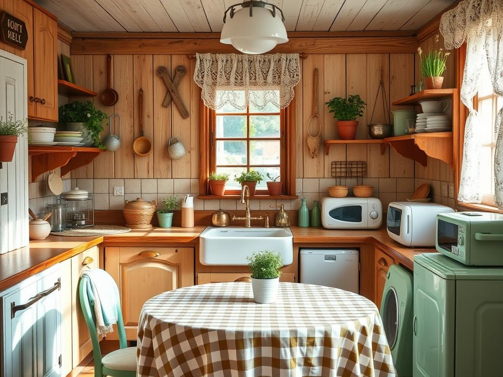 Vintage country kitchen themes