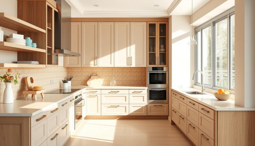 beige kitchen design