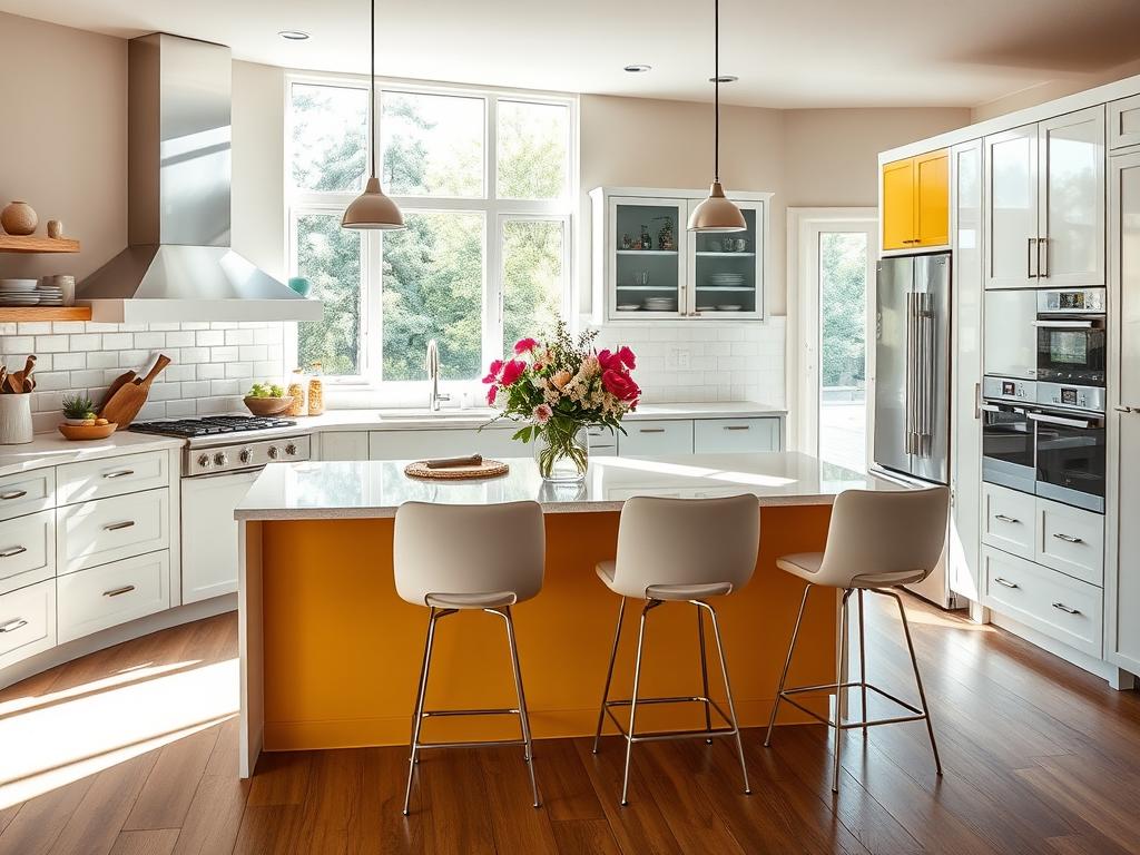 bright kitchen island ideas