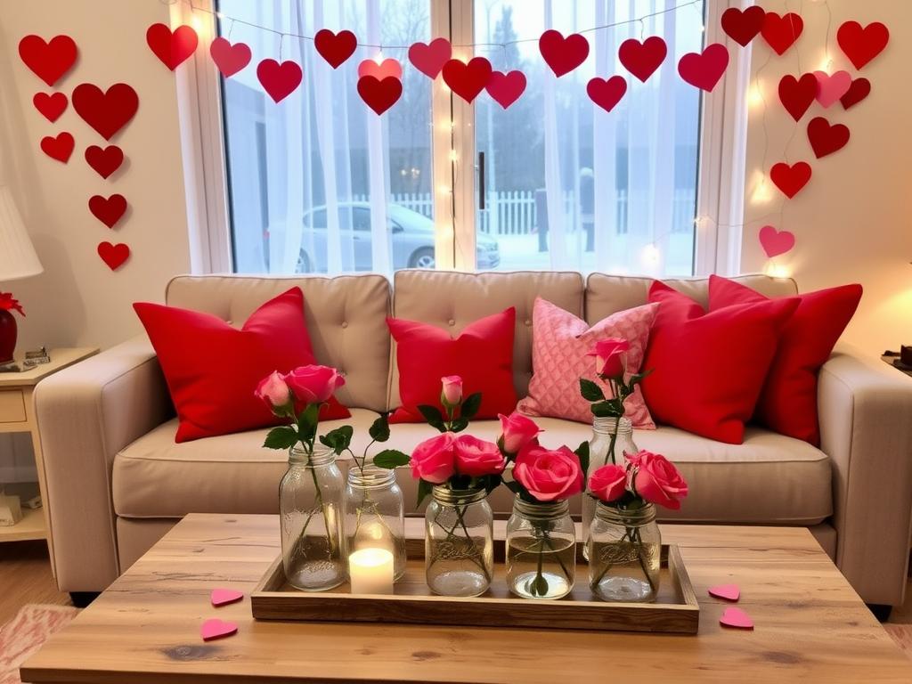 budget-friendly Valentine decor