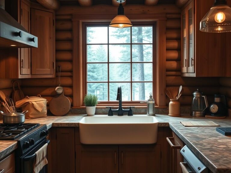 cabin style kitchen