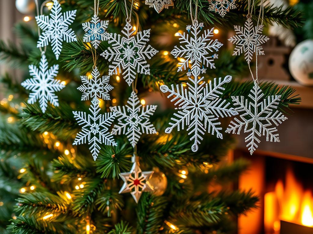 christmas snowflake ornaments