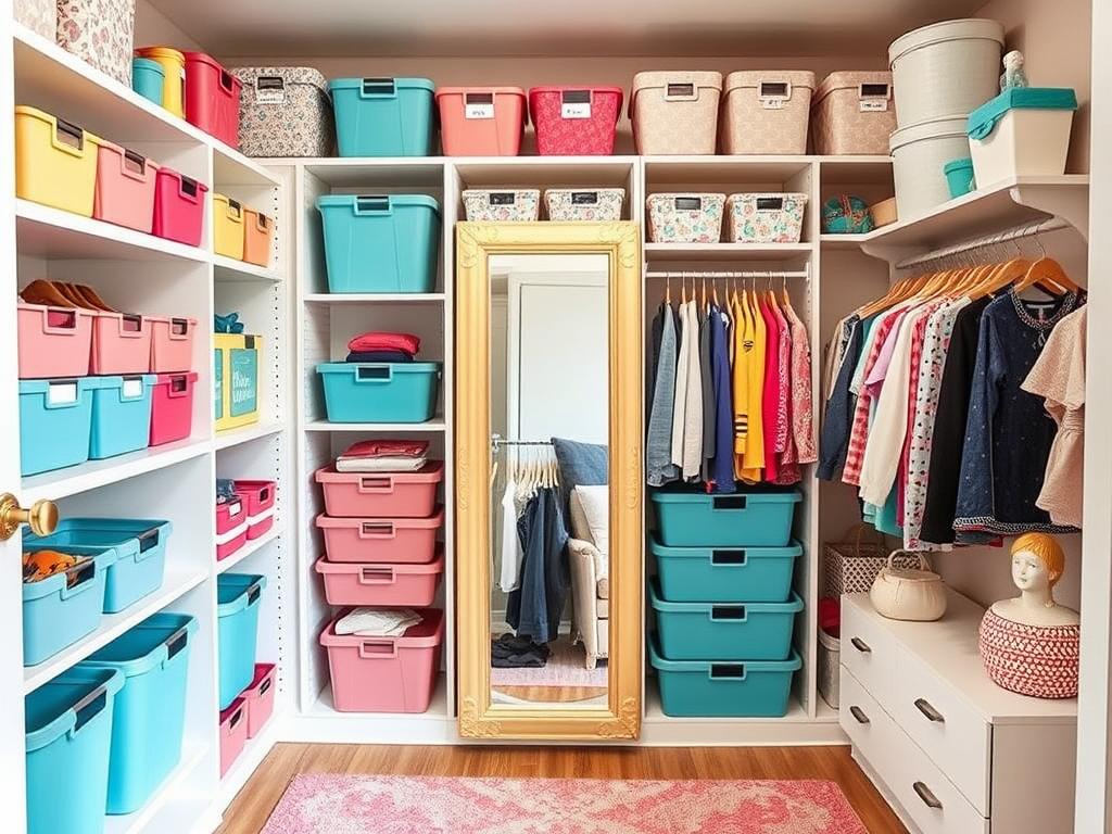 closet storage ideas for girls