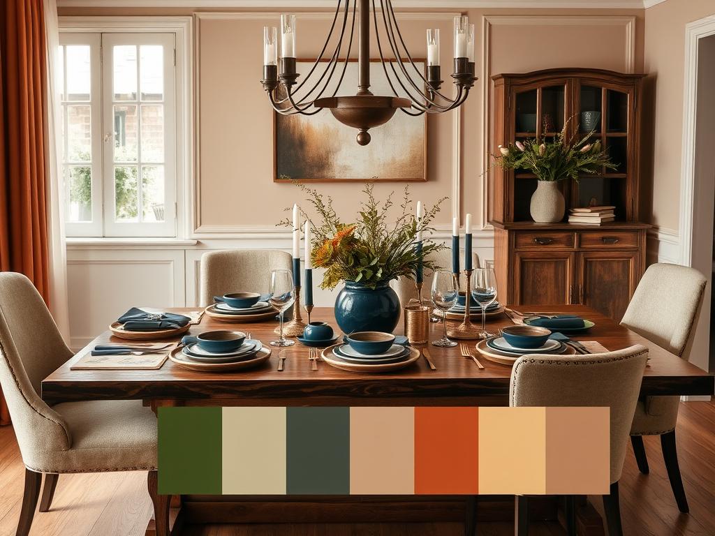 color palette for dining room decor