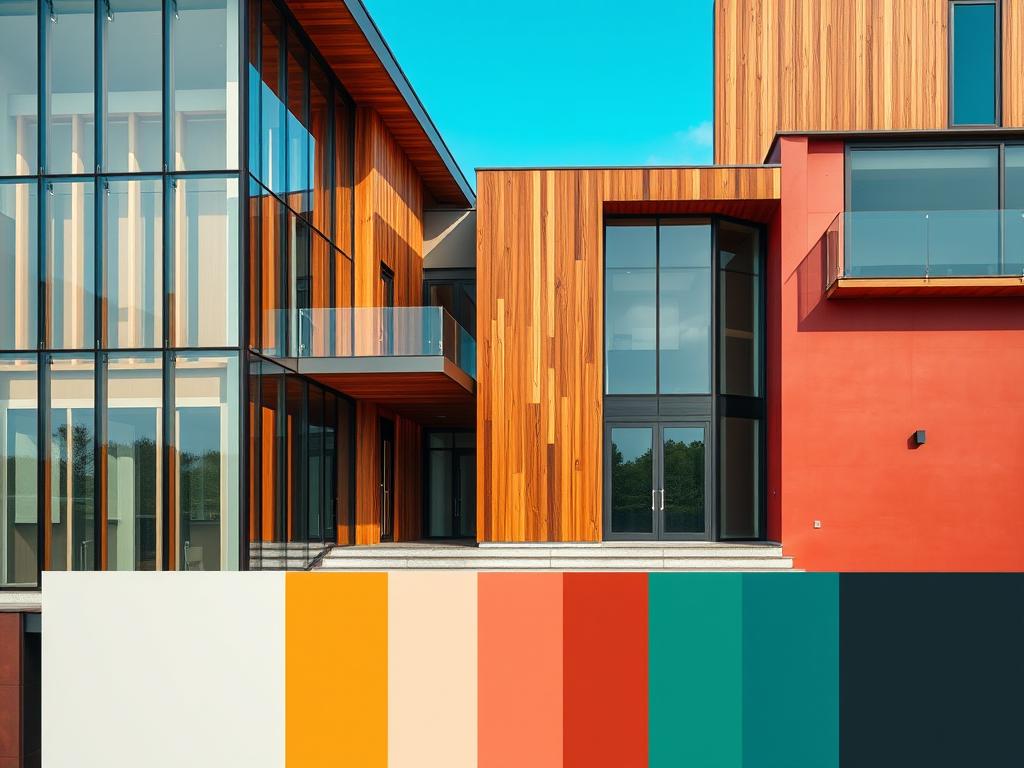 color palettes in modern architecture