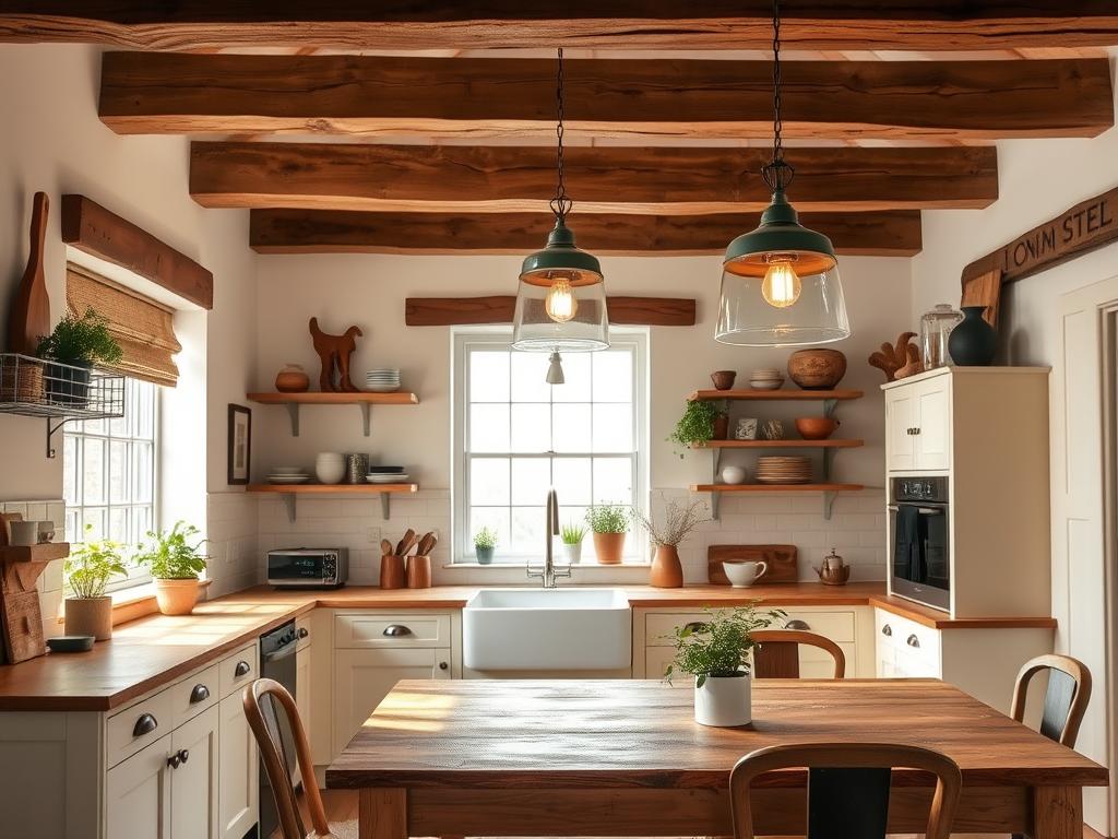 country chic kitchen lighting