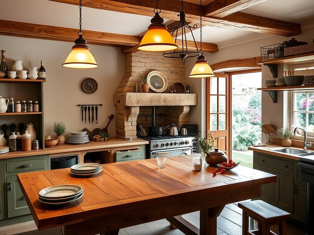 cozy country kitchen