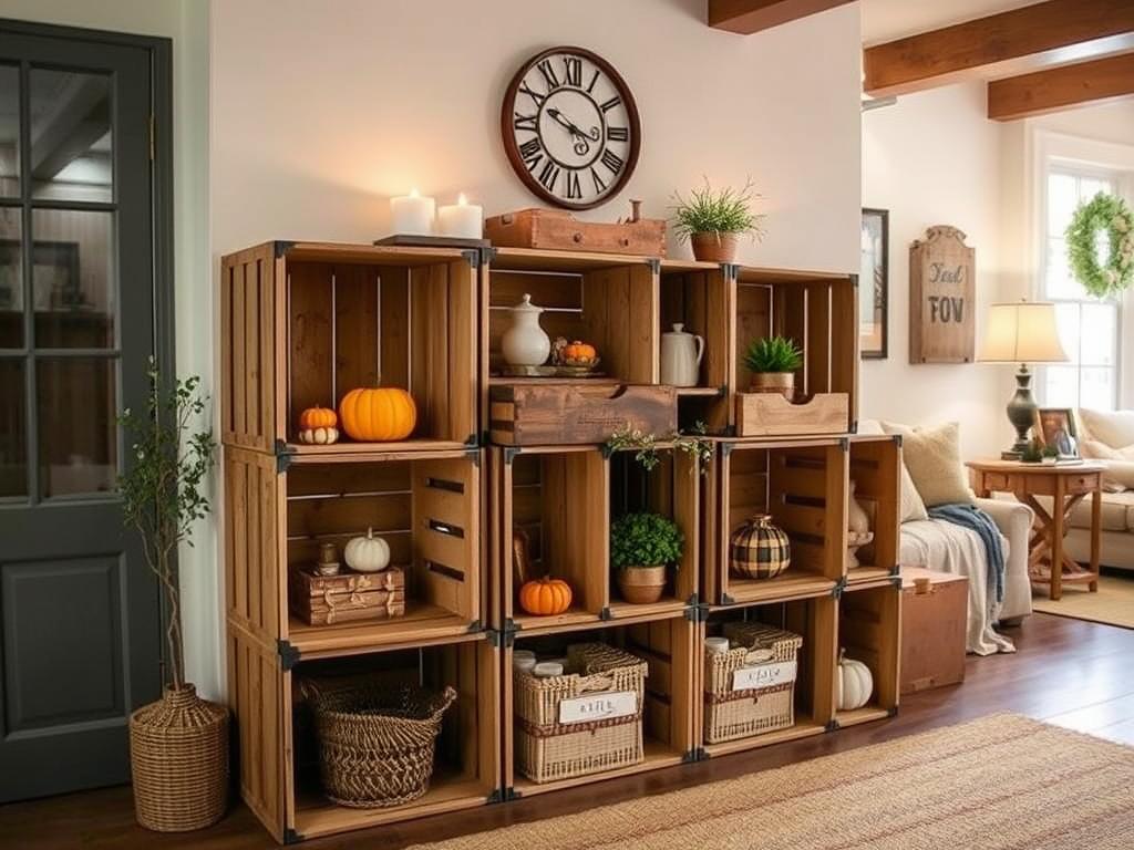 farmhouse crate decor