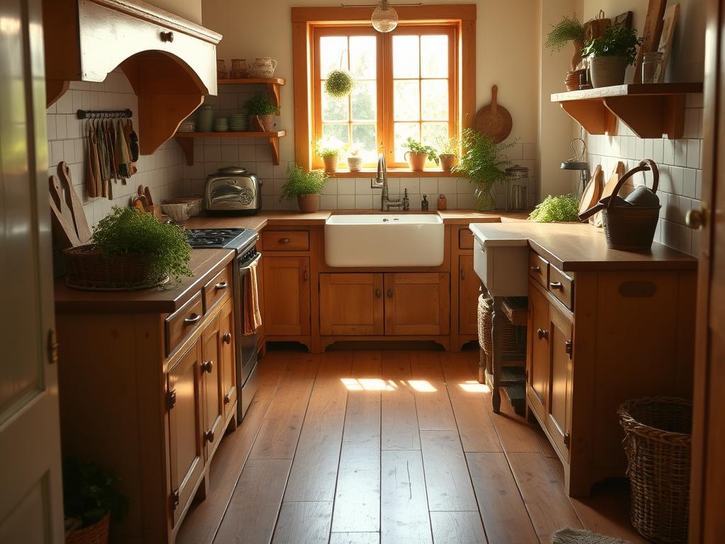 farmhouse kitchen flooring