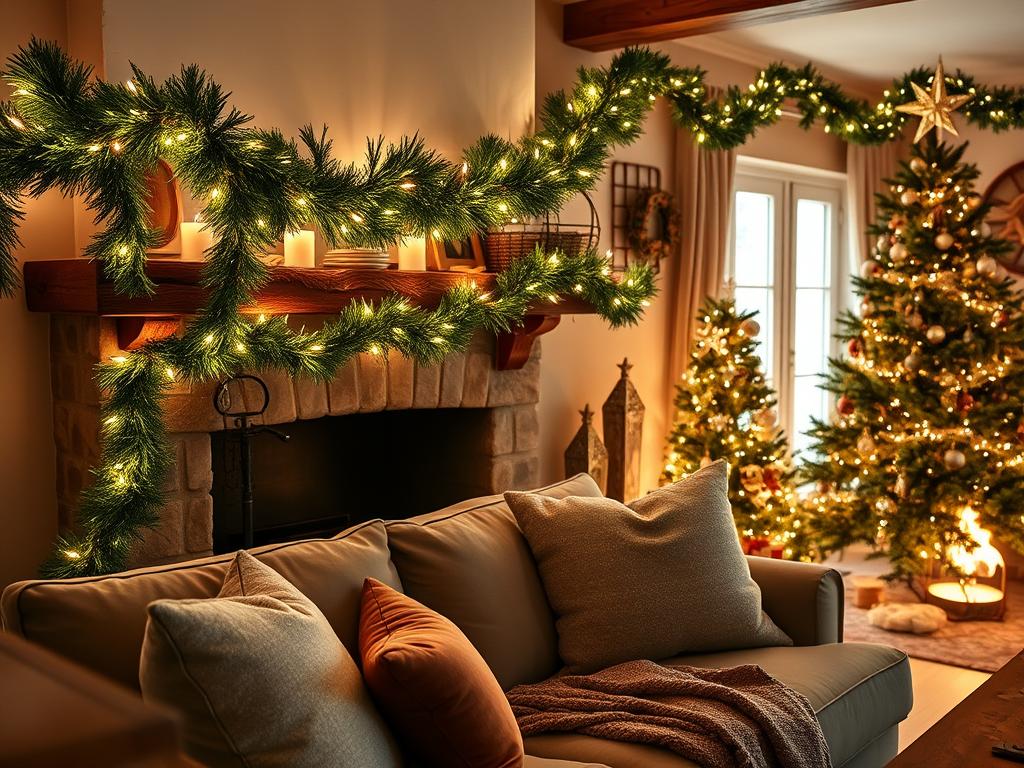 holiday decorating tips with cozy garlands decorations for living room