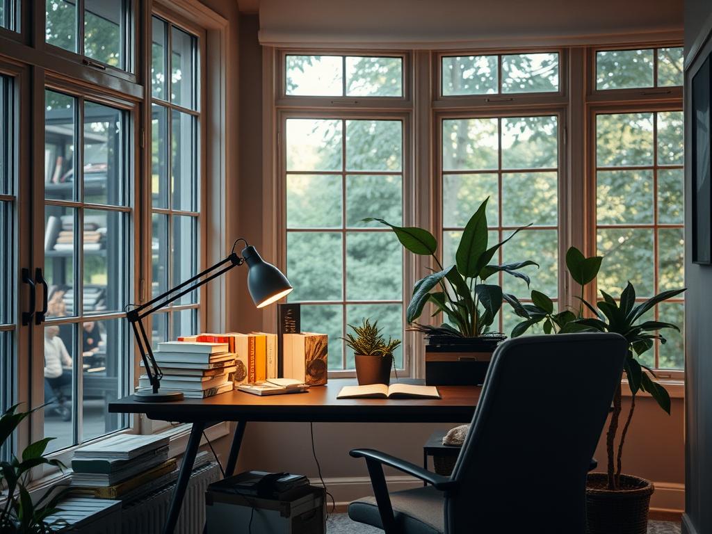 home office lighting tips