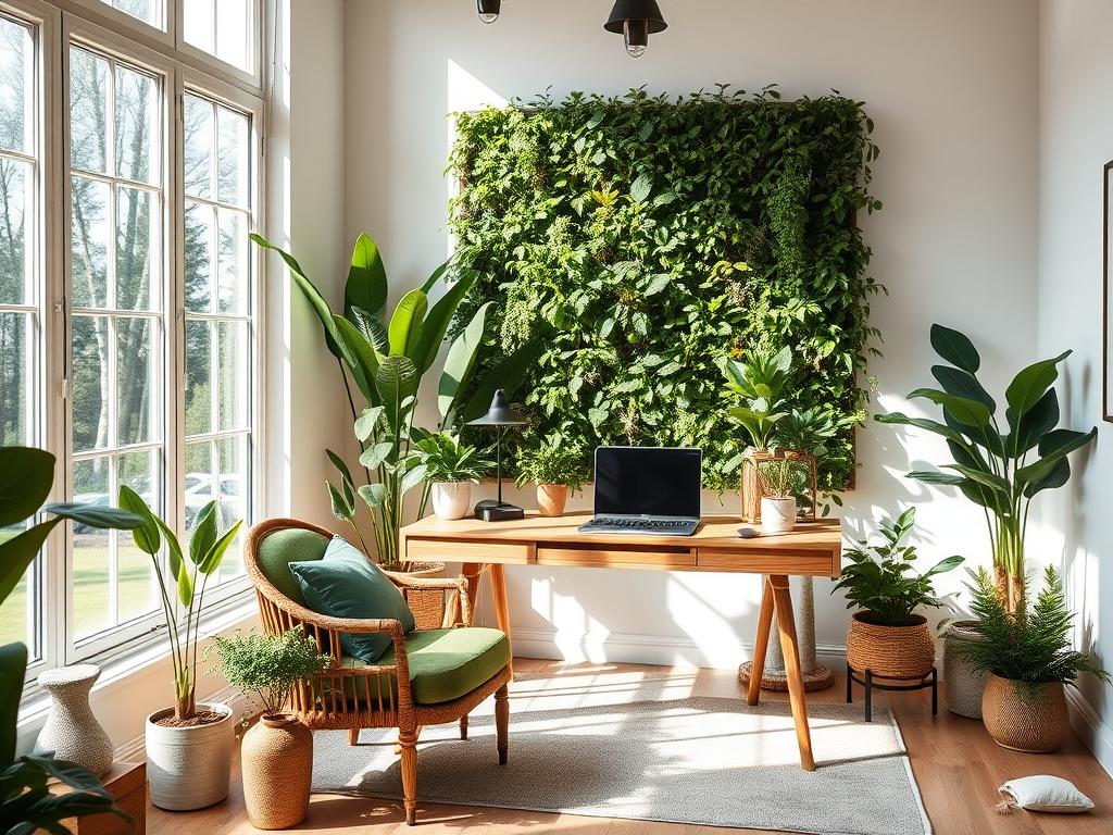 home office setup ideas incorporating nature