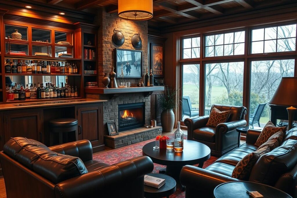 home whiskey lounge inspiration