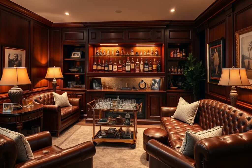 home whiskey lounge inspiration