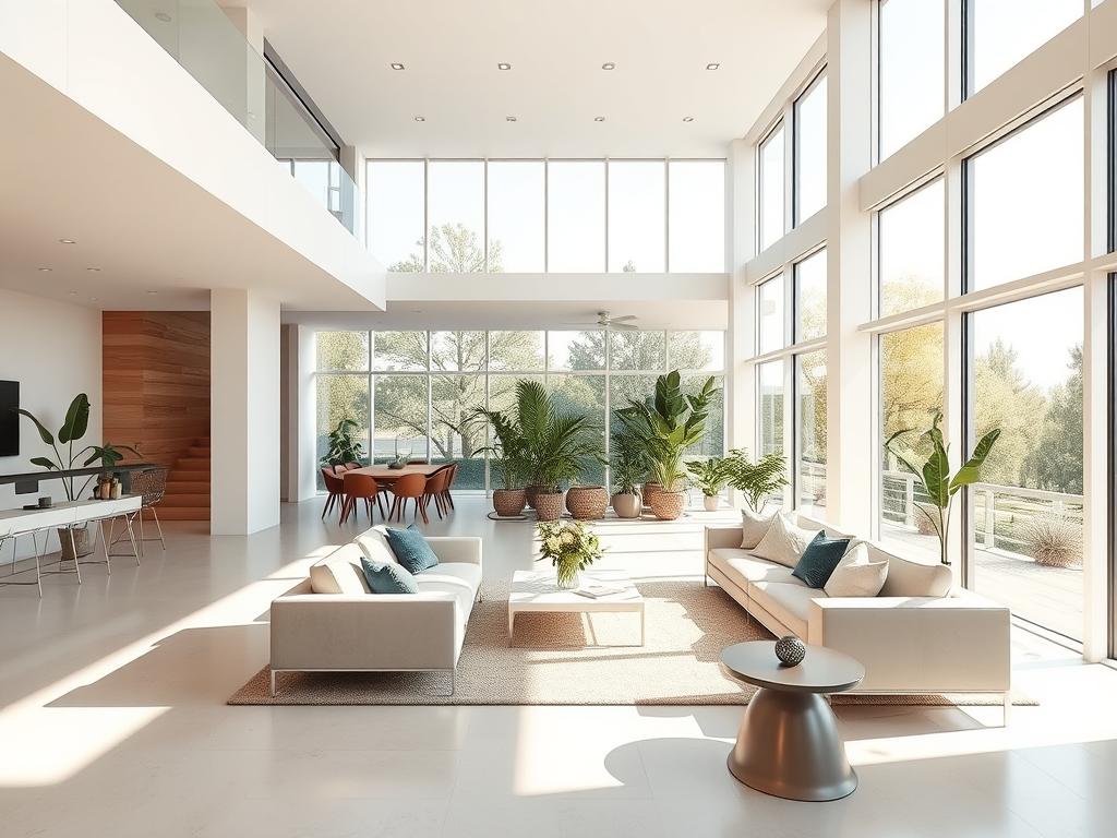 interior layout planning with natural light