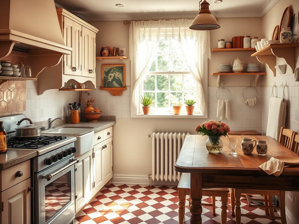 key features of vintage kitchens