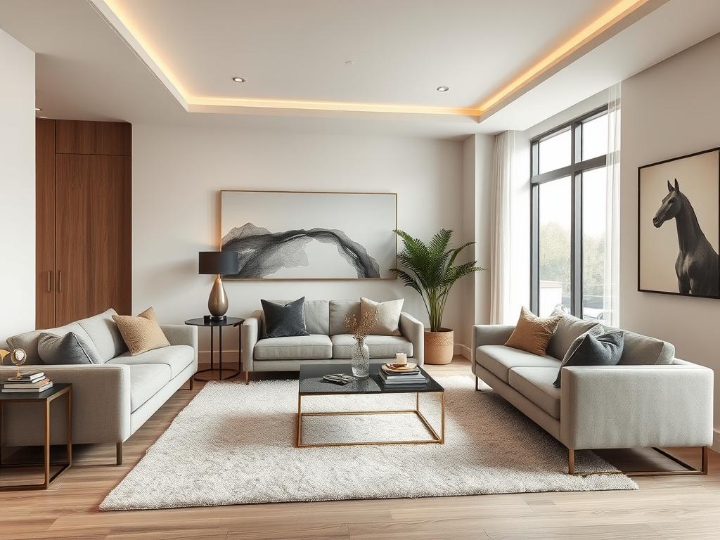modern luxury design with minimalist decor and sophisticated color palettes
