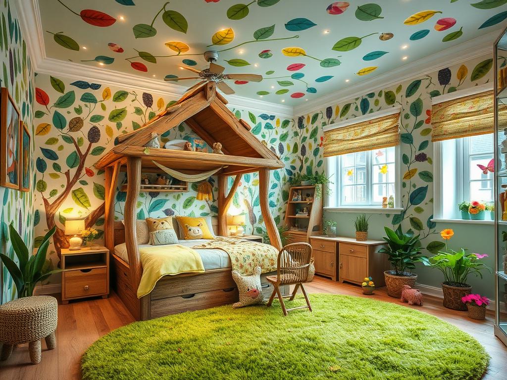 nature-inspired kids' room