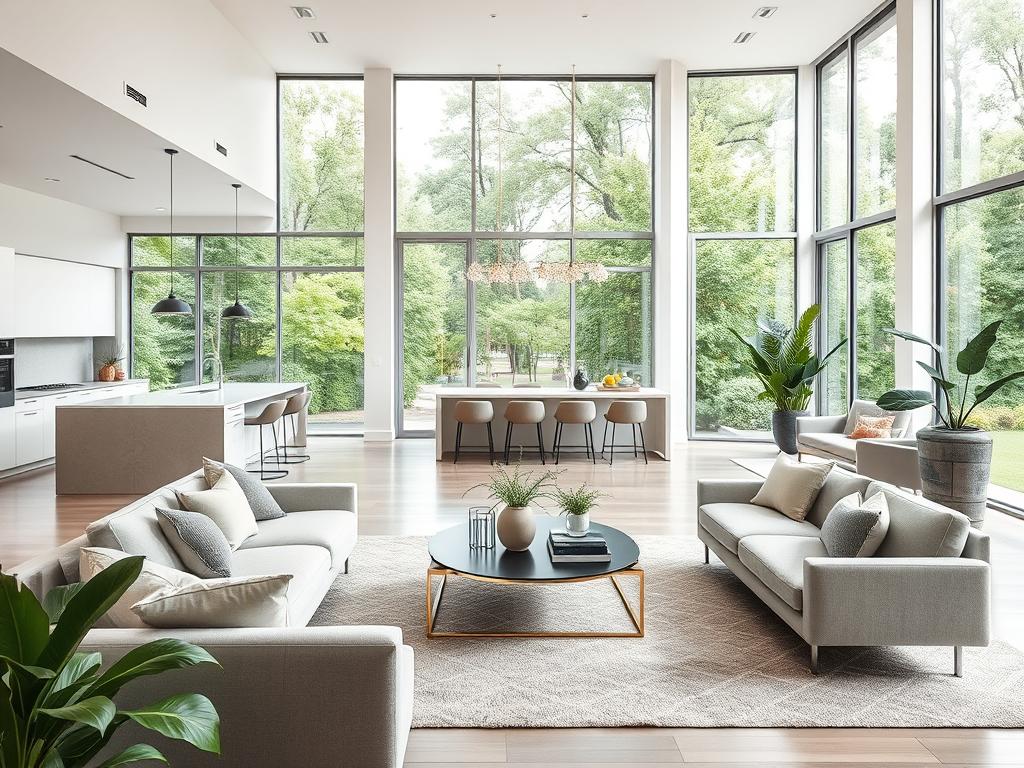 open concept living spaces