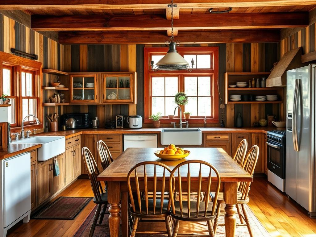 reclaimed wood kitchen