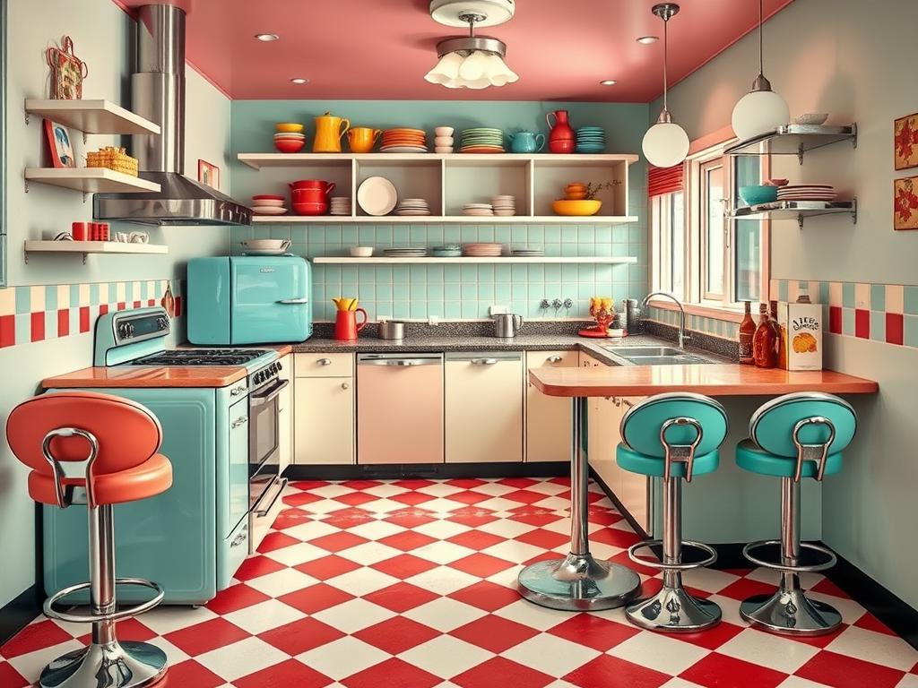 retro kitchen design