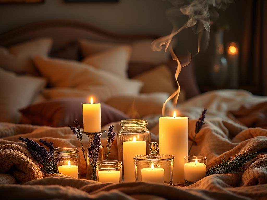 romantic candles and fragrances