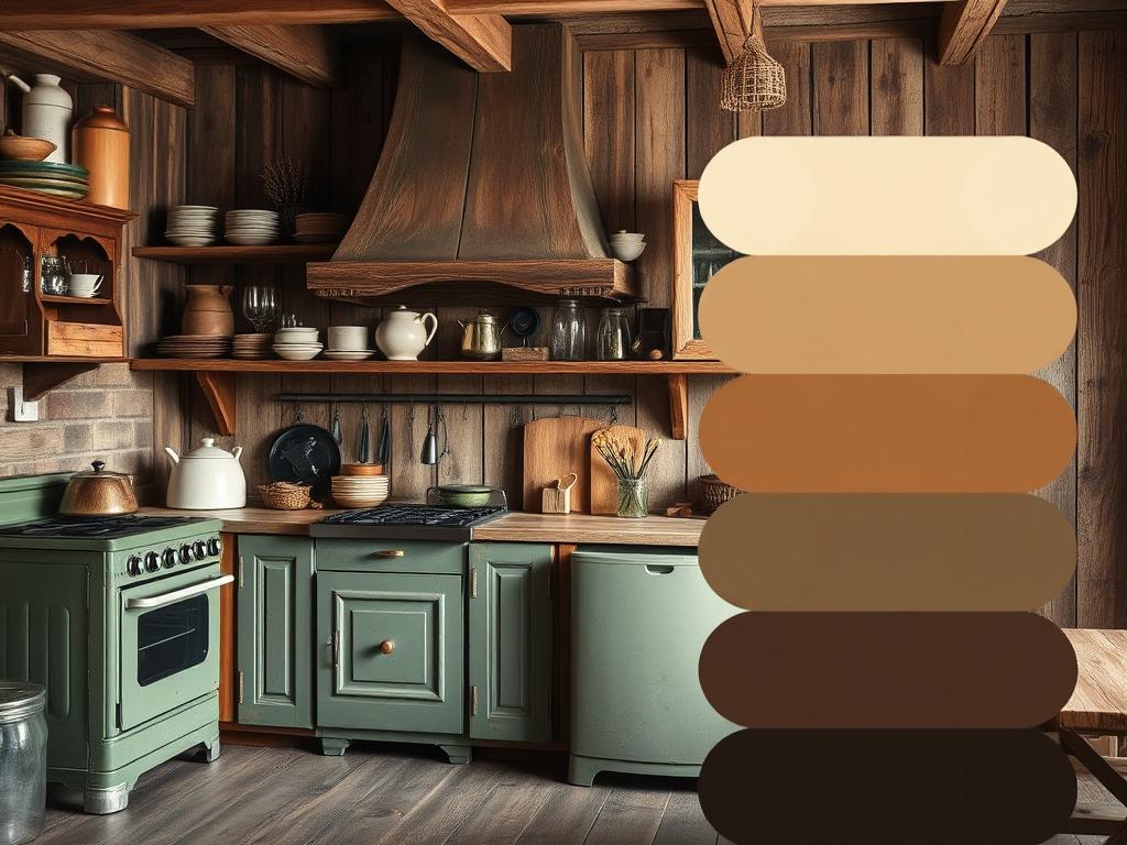 rustic kitchen color palette