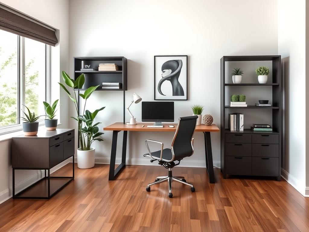 sleek home office furniture