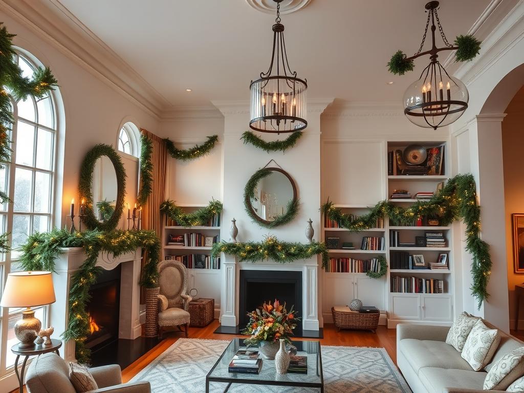 stylish garland placement ideas