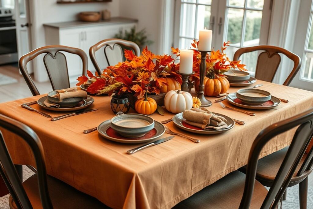 table settings for seasonal dining decor