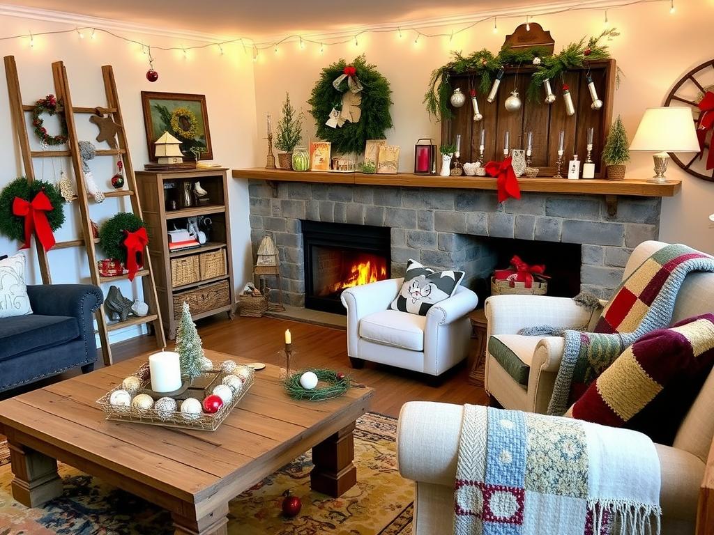 upcycled furniture holiday decor