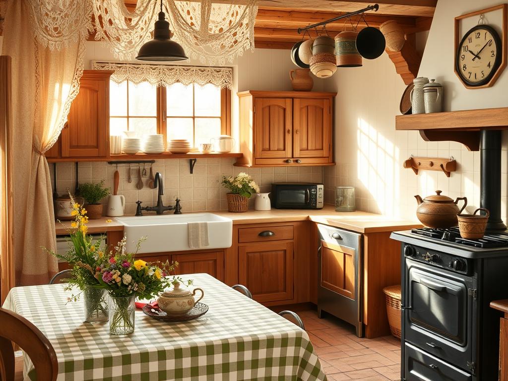 vintage country kitchen