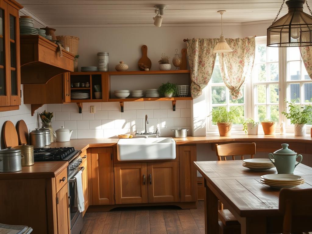 vintage country kitchen