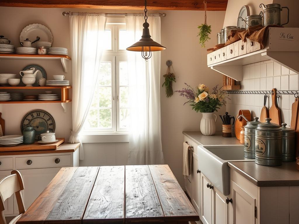 vintage farmhouse kitchen decor