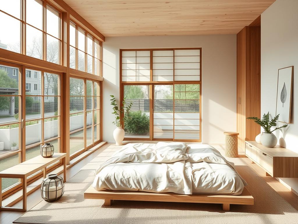 Japandi bedroom design