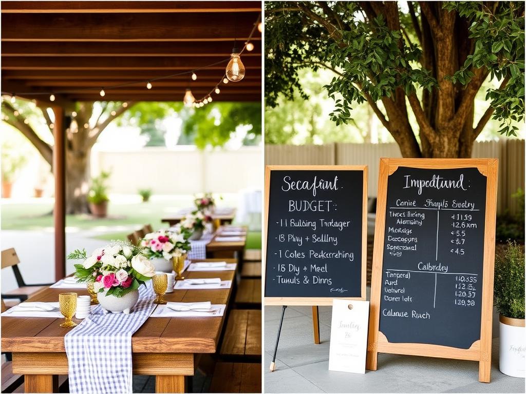 budgeting for backyard weddings