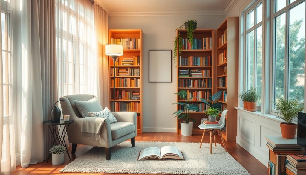 cozy reading nook