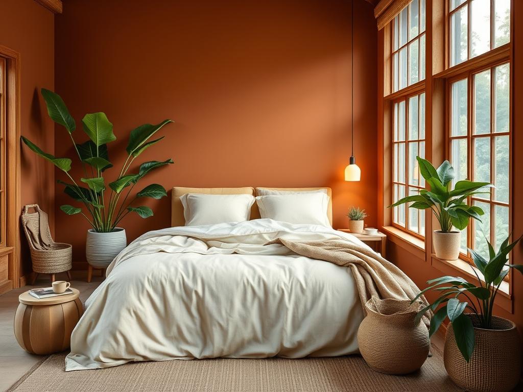 earthy hues in japandi decor