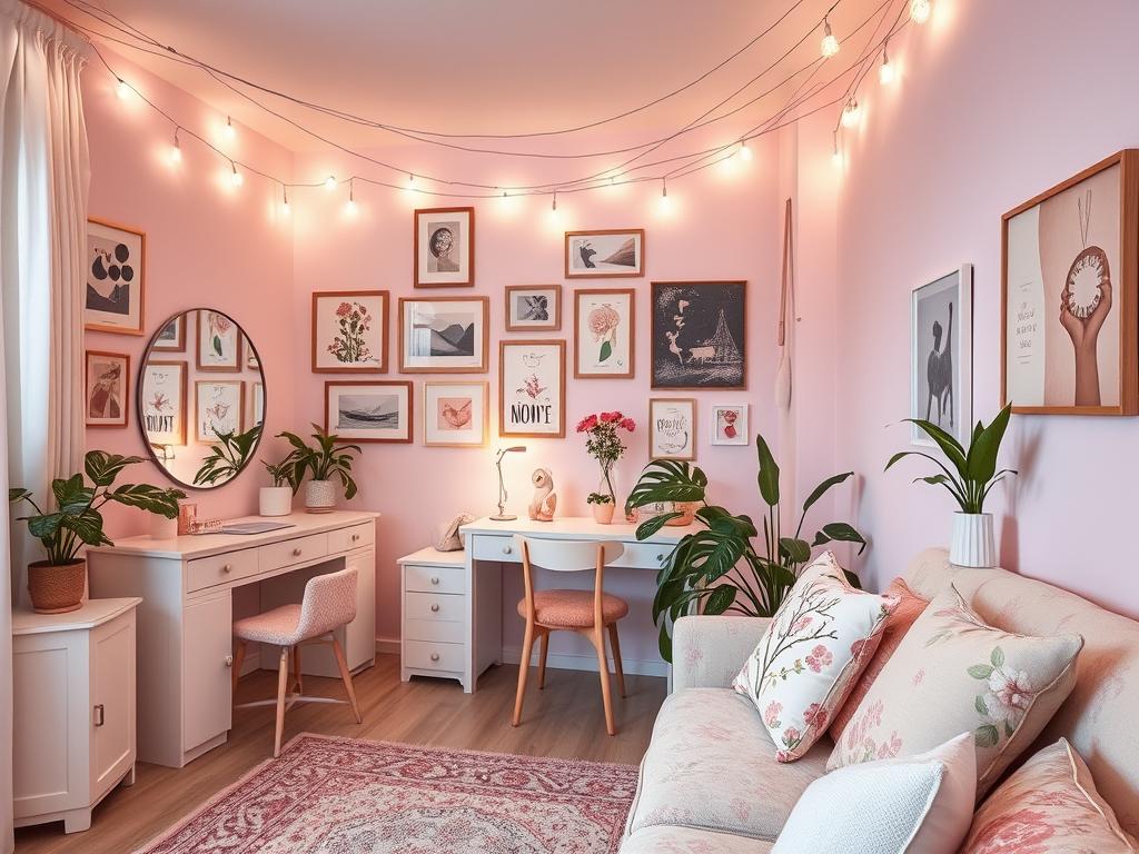 girly apartment decor