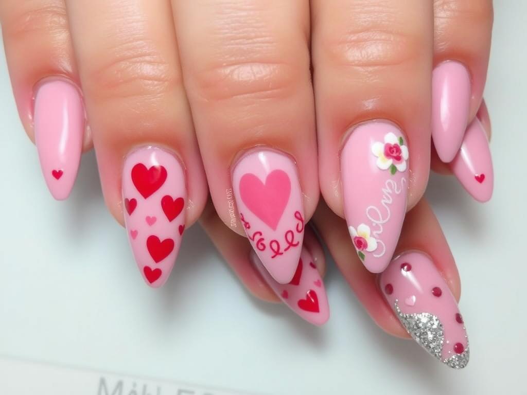 nail ideas for valentines day