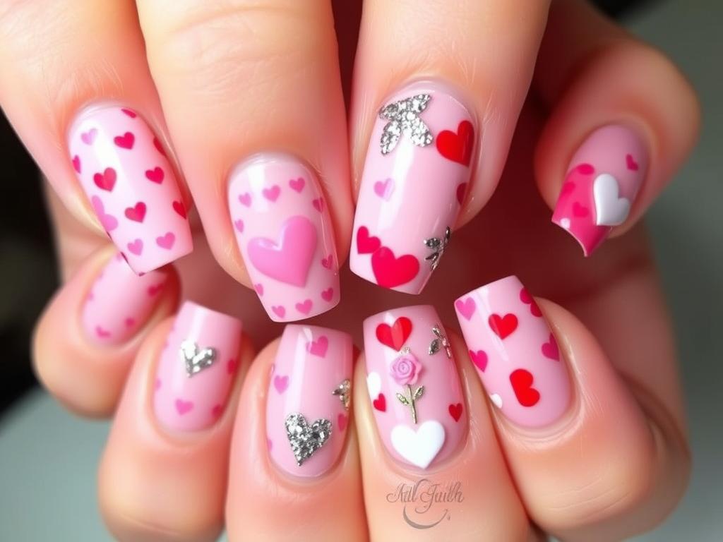 nails ideas for valentines day